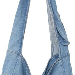 Denim Hobo Bags for Women Retro Jean Shoulder Bag Casual Jean Tote Handbags Vint